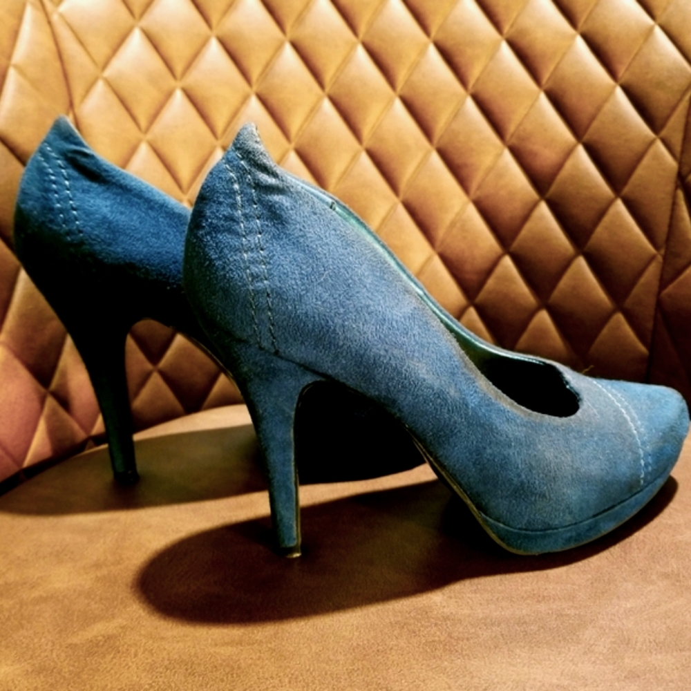 XAPPEAL Teal Blue Stiletto Heels